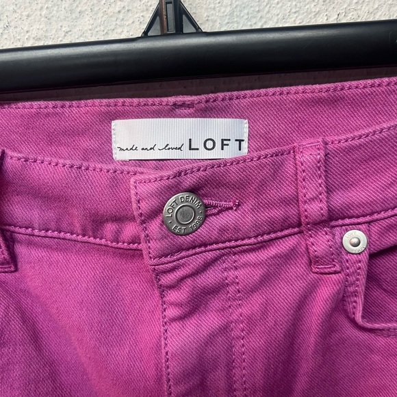 Loft Women's Pink/Purple ish Jeans - Picture 3 of 6